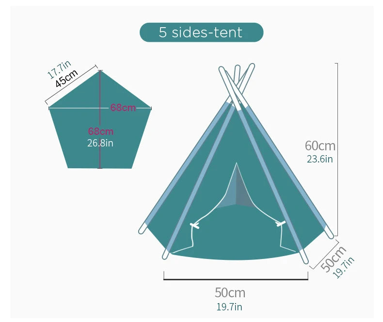 Pet Teepee Tent