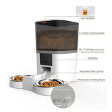 WiFi-Enabled Automatic Pet Feeder with App Control – Single and Double Bowl Options