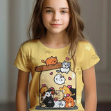 Cat Jar Graphic T-Shirt for Kids