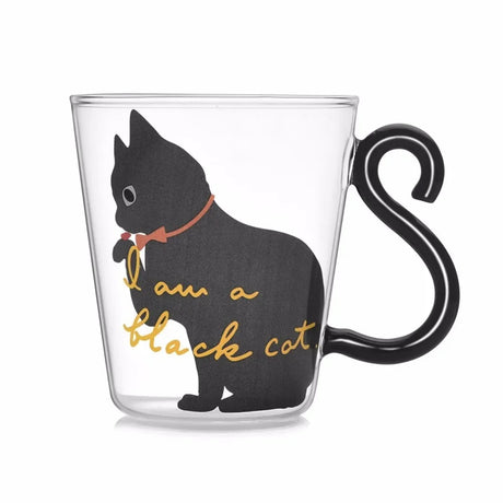 Cat-Themed Glass Cups