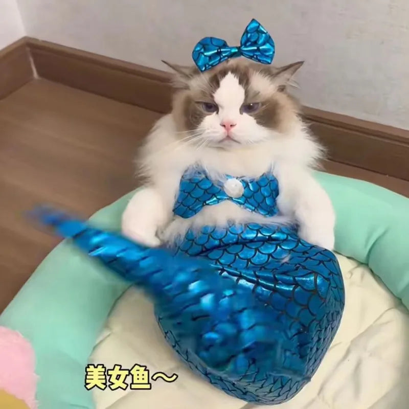 Mermaid Cat Costume