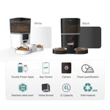 WiFi-Enabled Automatic Pet Feeder with App Control – Single and Double Bowl Options