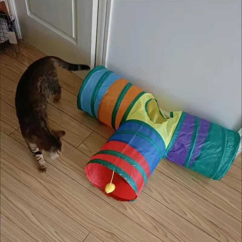 Cozy Cat Tunnel with Play Ball – Endless Fun for Felines!