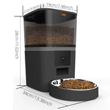 WiFi-Enabled Automatic Pet Feeder with App Control – Single and Double Bowl Options