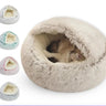 Fluffy Cat Cave Bed – Ultra-Soft and Cozy