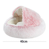 Fluffy Cat Cave Bed – Ultra-Soft and Cozy