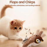 Interactive Flapping Bird Toy for Cats