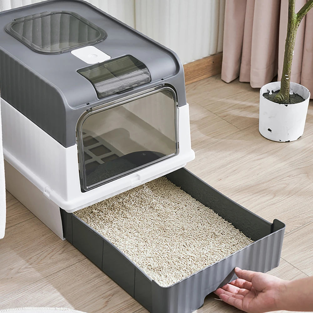 Advanced Cat Litter Box with Top Entry